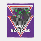 Monster-LKW-Schlammfänger Fleecedecke (Vorderseite)