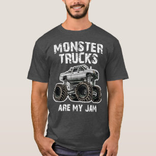 MONSTER LKW SIND MEIN JAM; Big Lifting Grauer LKW T-Shirt