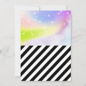 Monster-LKW und Einhorn-Party Einladung (Rückseite)