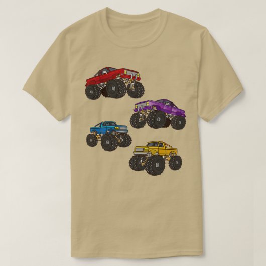 Monster LKW Vier verschiedene Monster LKW T-Shirt (Design vorne)