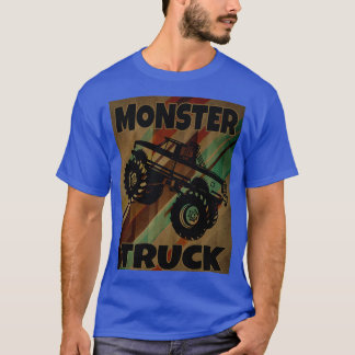 Monster LKW Vintag 4WD SUV Einzug Großes Auto T-Shirt