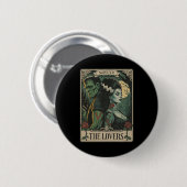 Monster Lovers Tarot Card Gothic Frankenstein Hall Button (Vorne & Hinten)
