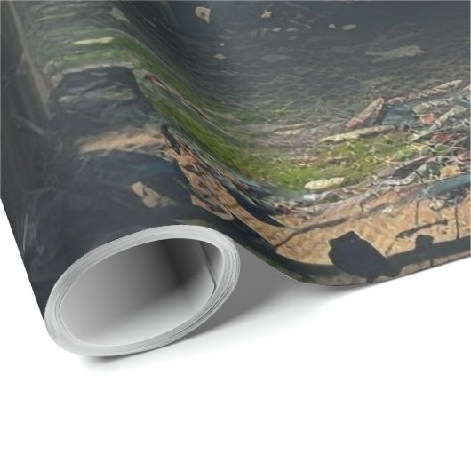 Monster lurk geschenkpapier (Rolleneckpunkt)