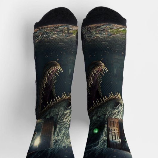 Monster lurk socken (Oben)