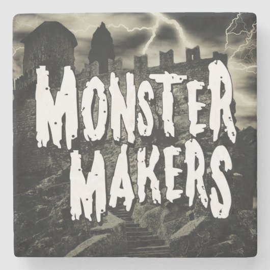MONSTER MAKERS Marmor-Untersetzer Steinuntersetzer (Vorderseite)