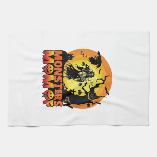 Monster-Mama Halloween-Monster-Geist Skelett Spoo Geschirrtuch