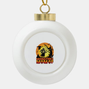 Monster-Mama Halloween-Monster-Geist Skelett Spoo Keramik Kugel-Ornament