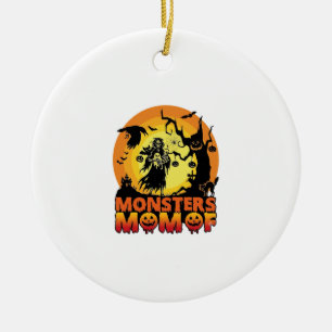 Monster-Mama Halloween-Monster-Geist Skelett Spoo Keramik Ornament