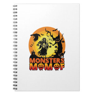 Monster-Mama Halloween-Monster-Geist-Skelett-Spoo Notizblock