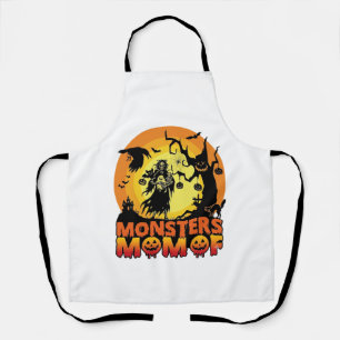 Monster-Mama Halloween-Monster-Geist Skelett Spoo Schürze