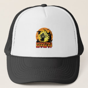 Monster-Mama Halloween-Monster-Geist Skelett Spoo Truckerkappe