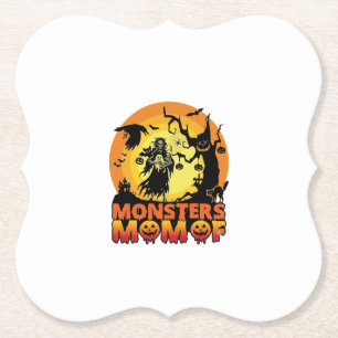 Monster-Mama Halloween-Monster-Geist Skelett Spoo Untersetzer