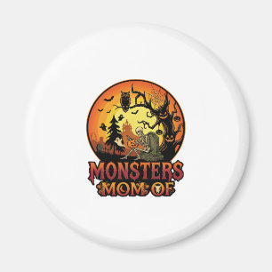 Monster-Mama Halloween-Skelett-Kürbis-Eule Gruseli Magnet