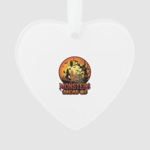 Monster-Mama Halloween-Skelett-Kürbis-Eule Gruseli Ornament