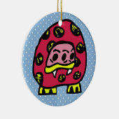 Monster-Marienkäfer Keramikornament (Rechts)