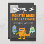 Monster Mash BIRTHTAY Bash Einladungen (Vorne/Hinten)
