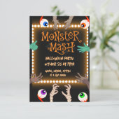 Monster Mash Einladung (Stehend Vorderseite)