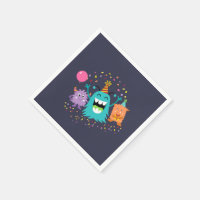 MONSTER MASH GEBURTSTAG Monster Party Servietten