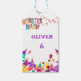 Monster Mash Geschenkanhänger - Kinderparty Etiket