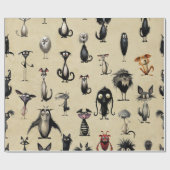 Monster Mash Geschenkpapier (Flach)