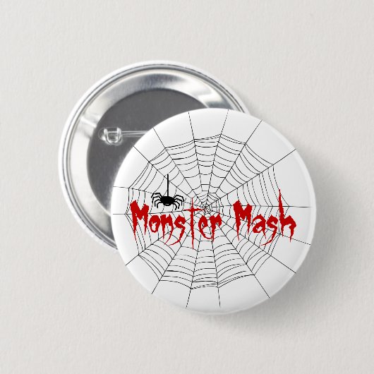 Monster Mash Halloween Button (Vorne & Hinten)