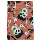 Monster Mash Halloween Geburtstagsgeschenktasche Mittlere Geschenktüte (Rückseite)