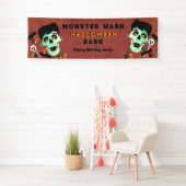 Monster Mash Halloween Geburtstagsparty Banner (Insitu)