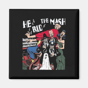 Monster Mash Halloween Ghoul Ghost Magnet