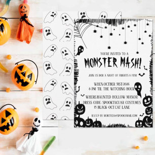Monster Mash Halloween Kostüm Party Einladung