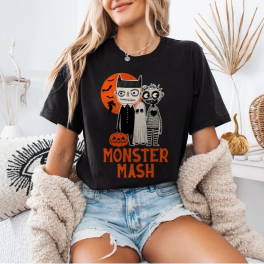 Monster Mash Halloween Kreaturen Spooky Niedlich T-Shirt