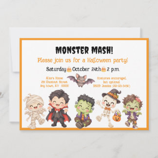 Monster Mash Halloween-Party-Einladung