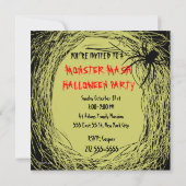 Monster Mash Halloween-Party Einladung Mama Head (Rückseite)