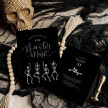 Monster Mash Halloween-Party Einladungskarte