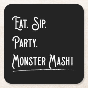 Monster Mash Halloween-Party Paper Untersetzer