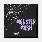 Monster Mash Halloween Spider Web Magnet (Vorne)
