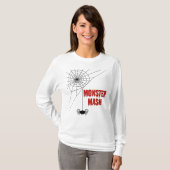 Monster Mash Halloween Spiderweb T-Shirt (Vorne ganz)