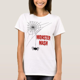 Monster Mash Halloween Spinnennetz T-Shirt