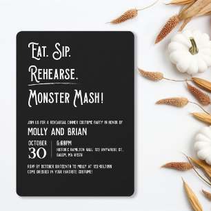 Monster Mash Hochzeit Probe Einladung