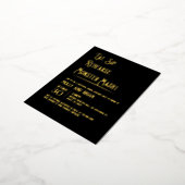 Monster Mash Hochzeit Probe Folie Einladungspostkarte (Gedreht)