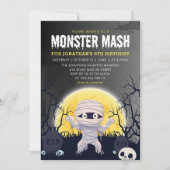 Monster Mash Kids Birthday Party Halloween Einladung (Vorderseite)