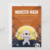 Monster Mash Kids Birthday Party Halloween Einladung (Vorderseite)
