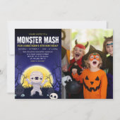 Monster Mash Kids Birthday Party Halloween Einladung (Vorderseite)