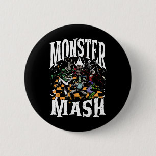 Monster Mash lustiges Halloween Spooky Season Tric Button