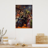 Monster Mash Mayhem | Halloween-Party Dance Floor Poster (Küche)