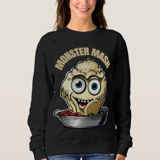 Monster Mash Niedliches musikalisches Halloween Sweatshirt (Vorderseite)