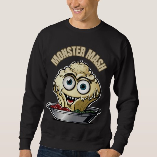 Monster Mash Niedliches musikalisches Halloween Sweatshirt (Vorderseite)