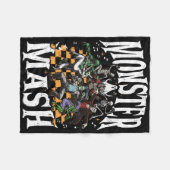 Monster Mash Retro Halloween Funny Monster Spooky Fleecedecke (Vorderseite (Horizontal))