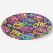 Monster-Mash-Teller Pappteller (Schrägansicht)