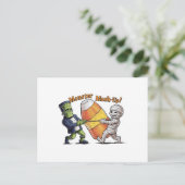 Monster Mash-Up! Postkarte (Stehend Vorderseite)