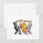 Monster Mash-Up! Postkarte (Vorne/Hinten)